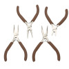 Handmade Diy Pliers Coffee Colored Needle Nose Jewelry Multifunctional Round Mini Winding