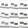 New Stainless Steel Fashionable Personalized Digital Combination 111-999 Earrings for