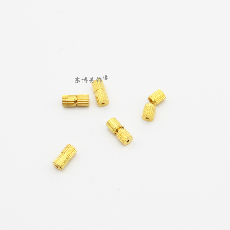 Small Straight Flower Screw Buckle Necklace Bracelet Connecting Spiral 1000 Pieces Per