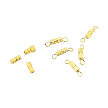 Small Straight Flower Screw Buckle Necklace Bracelet Connecting Spiral 1000 Pieces Per