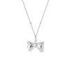 Three-dimensional Sweet Bow Necklace for Women in Summer Light Luxury Niche Design Ins