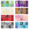 10-grid Box Set of Rice Beads Sequins Imitation Pearl Material Package Handmade Diy