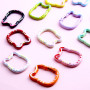 Cartoon Cute Double-sided Paint Kitty Cat Spring Buckle Keychain Diy Jewelry Accessories