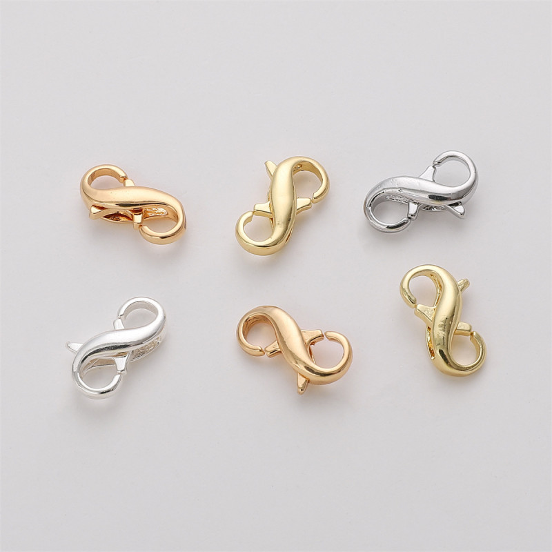 14k/18k Gold-filled 8-character Buckle Spring Bracelet Necklace Closing Handmade Diy