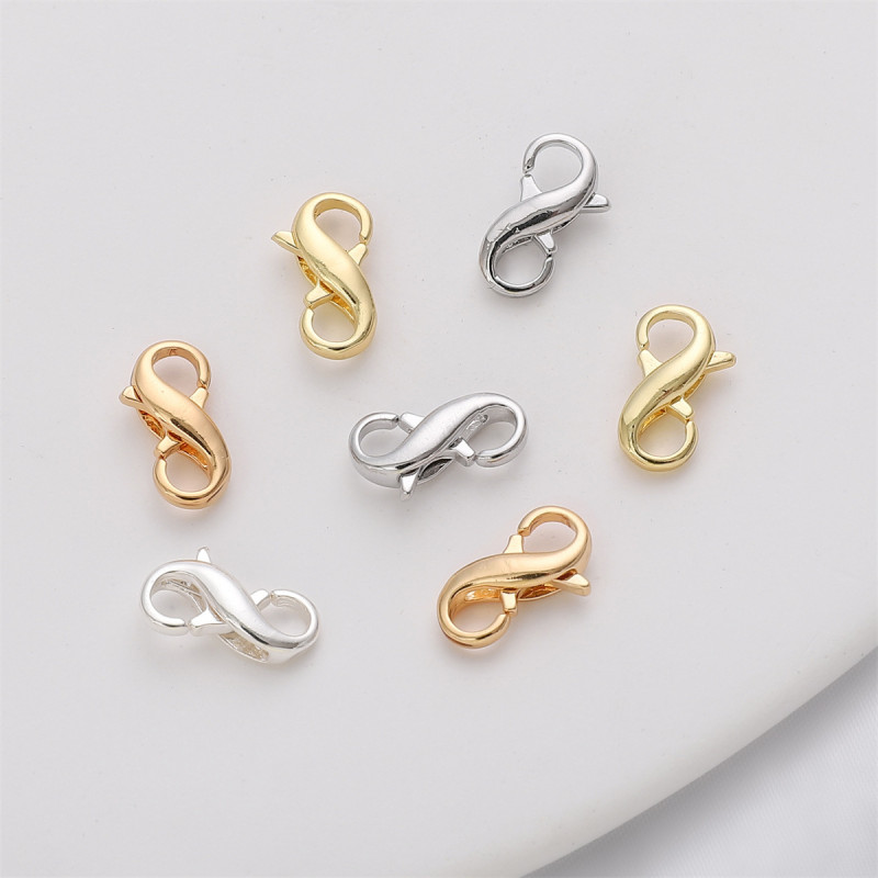 14k/18k Gold-filled 8-character Buckle Spring Bracelet Necklace Closing Handmade Diy