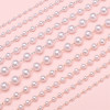 Abs Pearl Chain Connected Beads Wedding Handmade Diy Accessories Hair Material Hand