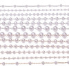 Abs Pearl Chain Connected Beads Wedding Handmade Diy Accessories Hair Material Hand