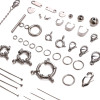 Stainless Steel Single Circle Lobster Clasp Spring Buckle Positioning Beads 9-character