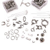 Stainless Steel Single Circle Lobster Clasp Spring Buckle Positioning Beads 9-character