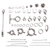 Stainless Steel Single Circle Lobster Clasp Spring Buckle Positioning Beads 9-character