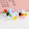 3mm Rhombus Sharp Beads Glass Bracelet Crystal Necklace Pendant Loose Diy Handmade