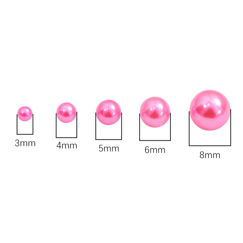 Abs Magic Non-porous Imitation Pearl Round Beads Loose Handmade Diy Accessories