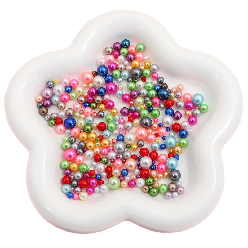 Abs Magic Non-porous Imitation Pearl Round Beads Loose Handmade Diy Accessories