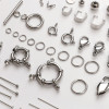Stainless Steel Single Circle Lobster Clasp Spring Buckle Positioning Beads 9-character