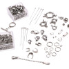 Stainless Steel Single Circle Lobster Clasp Spring Buckle Positioning Beads 9-character
