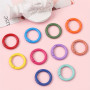 25mm Japanese and Korean Color Alloy Spray-painted Round Keychain Diy Jewelry Accessories