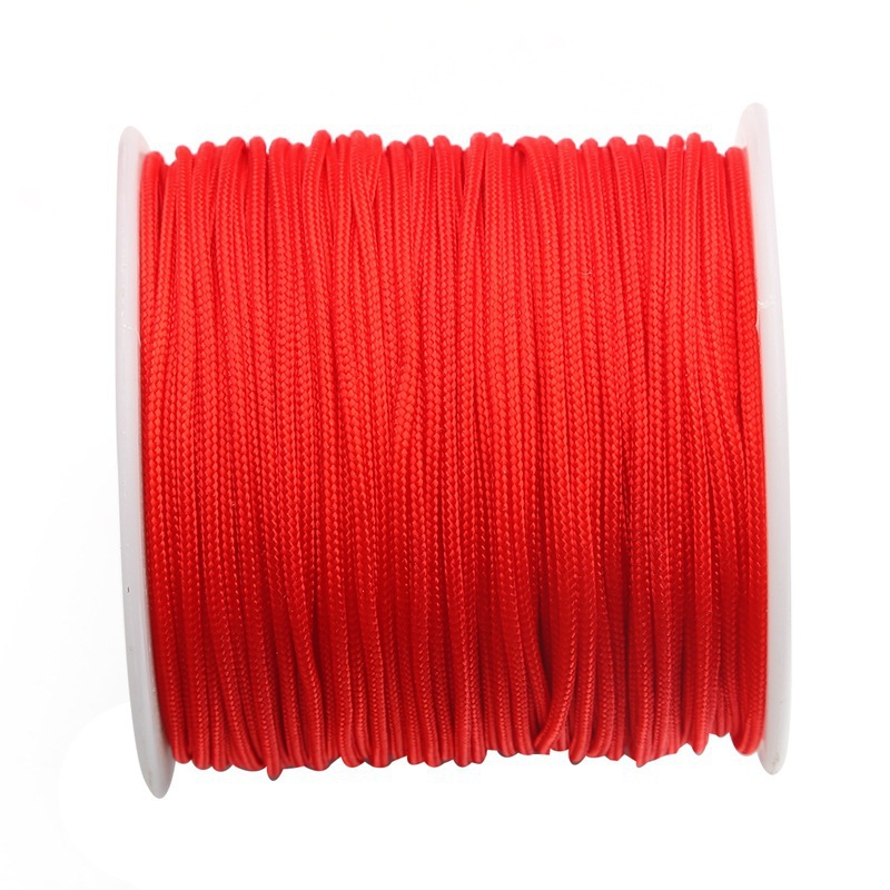 0.4-2.5mm Red Jade Wire Bracelet Braided Red Rope Diy Hand Material Ring Knot Red