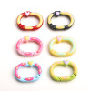 Diy Jewelry Accessories Alloy Color Paint Korean Version Love Oval Hand-painted Dots