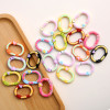 Diy Jewelry Accessories Alloy Color Paint Korean Version Love Oval Hand-painted Dots