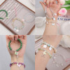 Alloy Matte Silver Tianguan Blessing Overnight Peach Blossom Oil Pendant Diy Bracelet