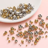 Stainless Steel Round Beads Separated Loose Handmade Diy Bracelet Necklace Jewelry