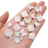 Alloy Matte Silver Oil Drop Pendant Butterfly Creative Necklace Accessories Handmade Diy