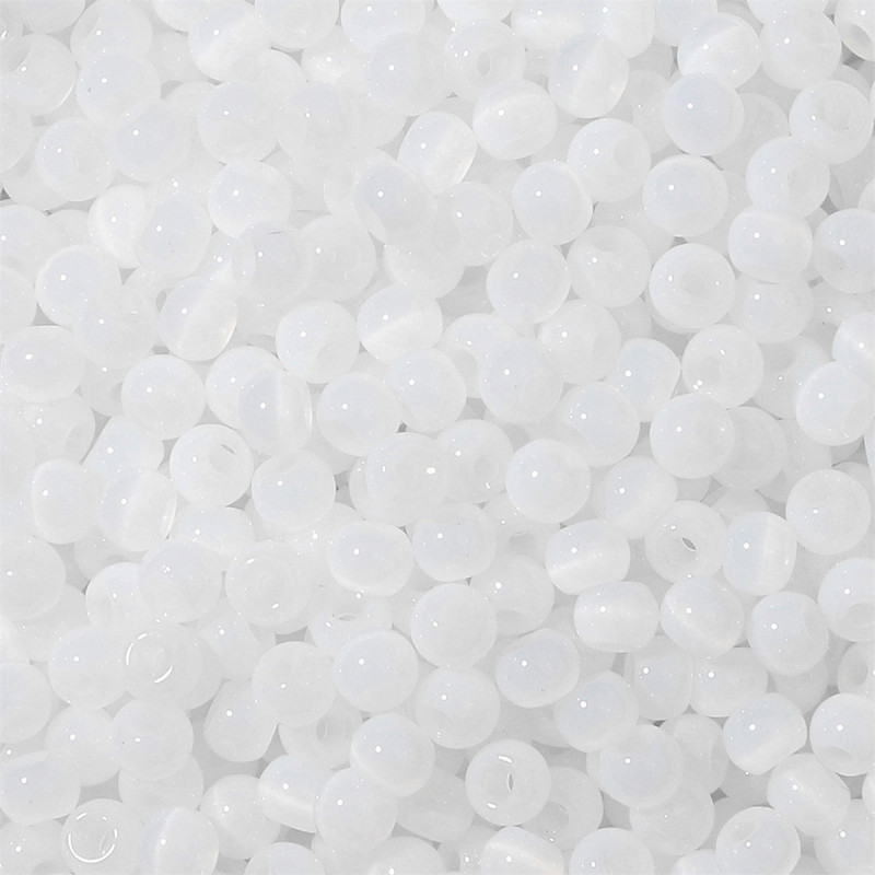Diy Beads Loose Glass Millet White Transparent Spacer Jewelry Accessories Clothing