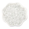 Diy Beads Loose Glass Millet White Transparent Spacer Jewelry Accessories Clothing