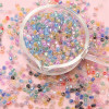 4mm Sectioned Colorful Rhombus Crystal Beads Glass Diy Handmade Loose Material Package
