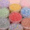 4mm Sectioned Colorful Rhombus Crystal Beads Glass Diy Handmade Loose Material Package