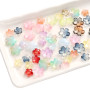 Glass Three-dimensional Medium Hole Gradient Cherry Blossom Beads Diy Handmade Bracelet