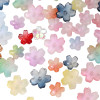 Glass Three-dimensional Medium-hole Cherry Blossom Flower Tray Beads, Handmade Diy