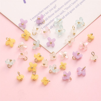 Resin Osmanthus Pendant Beads Hand String Handmade Diy Necklace Bracelet Clothing