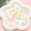 Acrylic Transparent Frosted Five-pointed Star Round Beads Diy Hair Accessories Headband