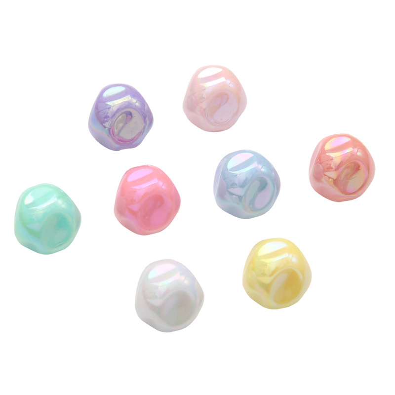 Acrylic Solid Color Plated Beads Fig String Handmade Diy Necklace Bracelet Clothing