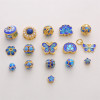 Copper 18k Cloisonné Jewelry Accessories Separated Beads Bead Bracelet Necklace Material