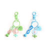 Creative Acrylic Flower Keychain Love Brand Diy Jewelry Accessories Pendant Cute Female