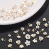 Resin Mini Flower Bauhinia Cherry Blossom Pendant Loose Beads Diy Handmade Necklace