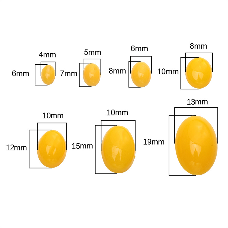 Acrylic Flat Bottom Oval Doll Eye Accessories Diy Handmade Plush Toy Small Glasses