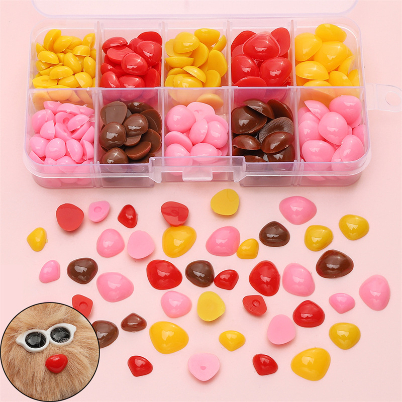 Acrylic Flat Bottom Triangle Doll Nose Accessories Diy Handmade Plush Toy Small Material