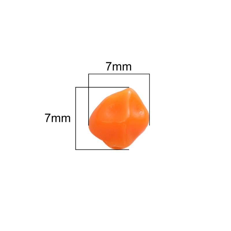 7*7 Acrylic Solid Color Beads Loose Carambola Diy Making Bracelet Mobile Phone Chain