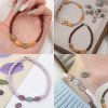 8x10mm Acrylic Picasso Coffee Bean Loose Beads Handmade Diy Accessories Beaded Bracelet