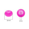 Glass Imitation Jade Straight Hole Abacus Beads Loose Flat Round Handmade Diy Accessories