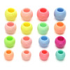 6-20mm Acrylic Ice Cream Color Large Hole Beads Hand String Mixed Loose Round Handmade