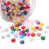 8x5mm Glass Imitation Jade Straight Hole Abacus Beads Loose Handmade Diy Bracelet Jewelry