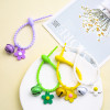 Colorful Silicone Rope Ties, Soft Rubber Flower Bell Accessories, Small Fresh and Simple