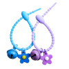Colorful Silicone Rope Ties, Soft Rubber Flower Bell Accessories, Small Fresh and Simple