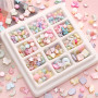 Natural Shell Peach Heart Special-shaped Rice Beads String Round Loose Handmade Diy