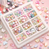 Natural Shell Peach Heart Special-shaped Rice Beads String Round Loose Handmade Diy