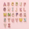26 Letter Beads Alloy Color Dripping Handmade Diy Homemade Bracelet Jewelry Accessories